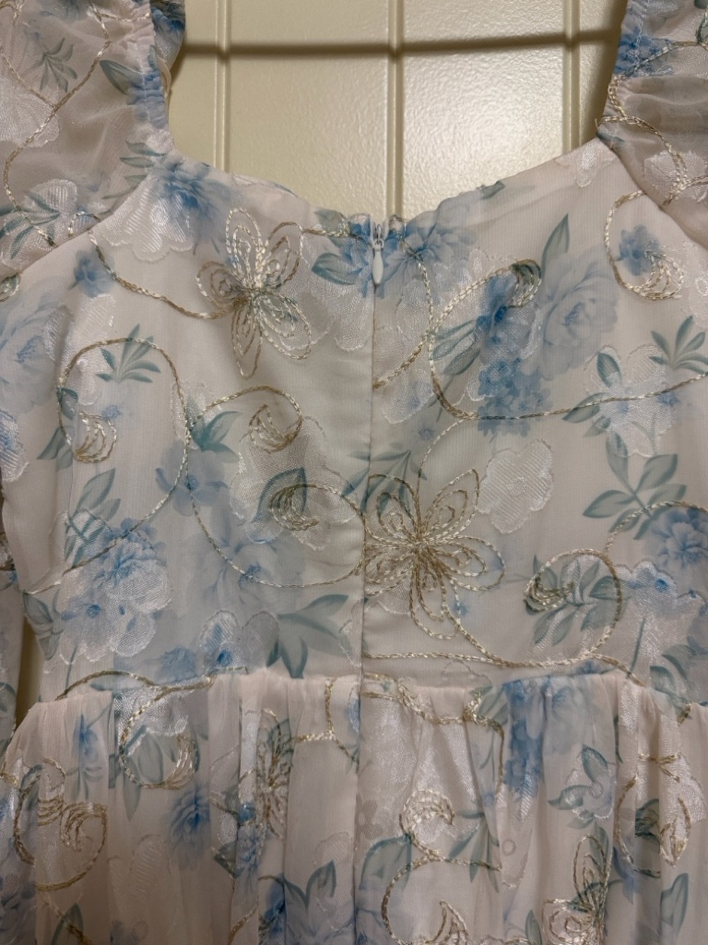 Lulu’s Decadent Charisma Ivory Floral Embroidered Bustier Mini Dress- Size Small - Picture 6 of 10